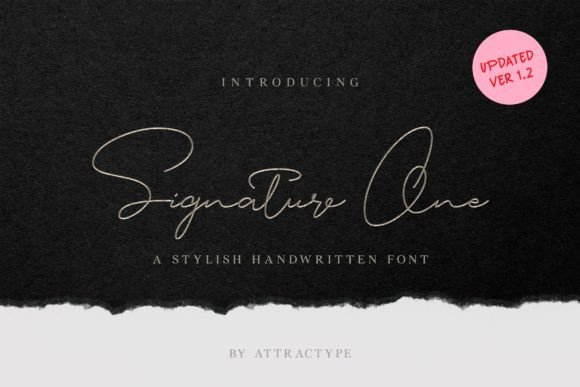 Signature One Font