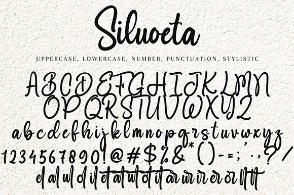 Siluoeta Font Poster 8