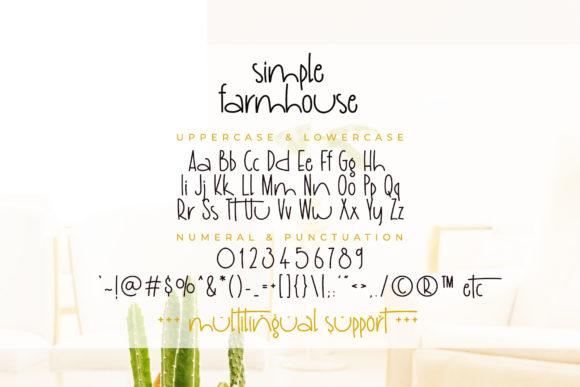 Simple Farmhouse Font Poster 6