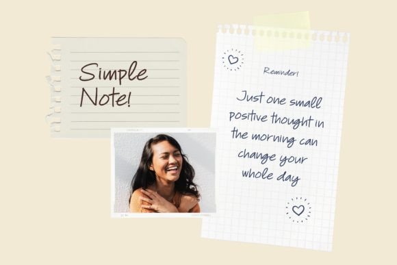 Simple Note Font Poster 2