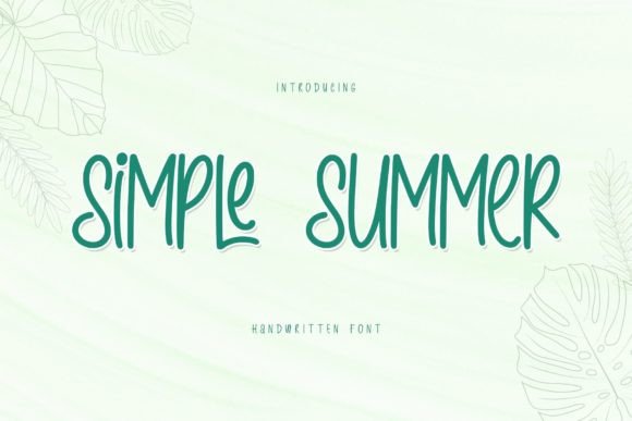 Simple Summer Font Poster 1