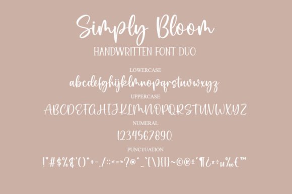 Simply Bloom Duo Font Poster 6