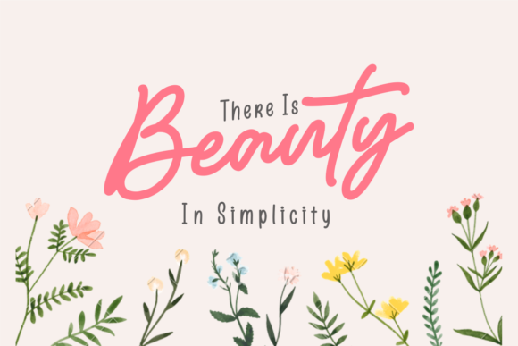 Simply Lovely Font Poster 2