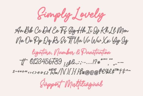 Simply Lovely Font Poster 8