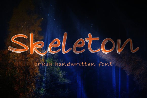 Skeleton Font Poster 1