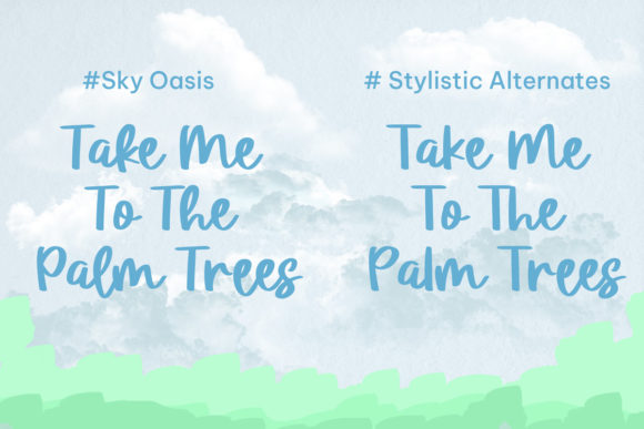 Sky Oasis Font Poster 2
