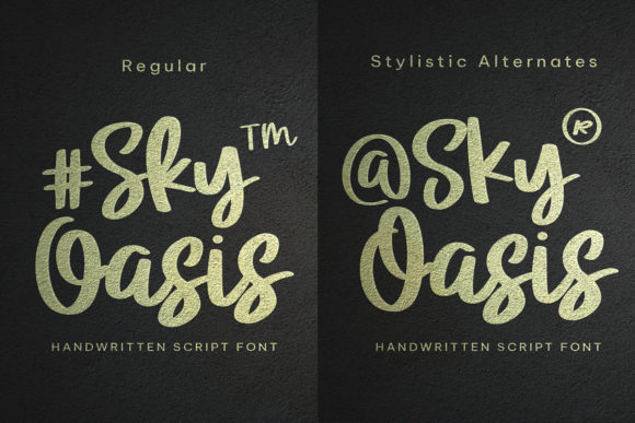 Sky Oasis Font Poster 3