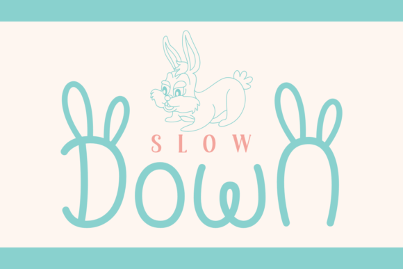 Smart Bunny Font Poster 2