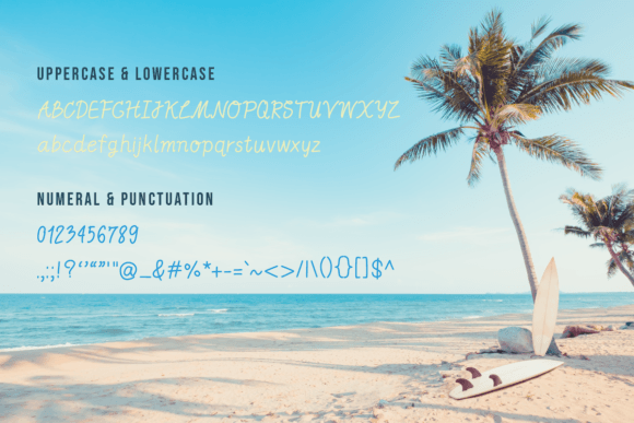 Smiling Beach Font Poster 2