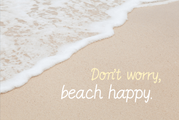 Smiling Beach Font Poster 3