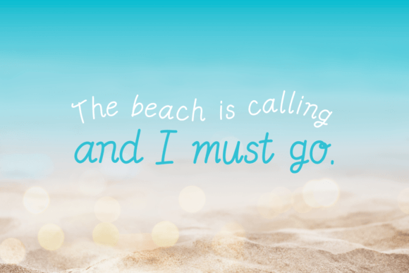 Smiling Beach Font Poster 5