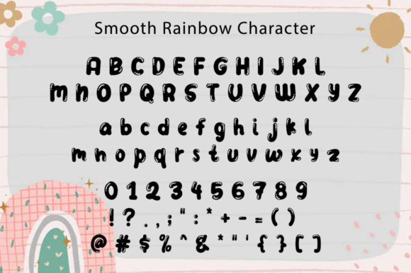 Smooth Rainbow Font Poster 5