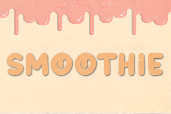 Smoothie Font Poster 1