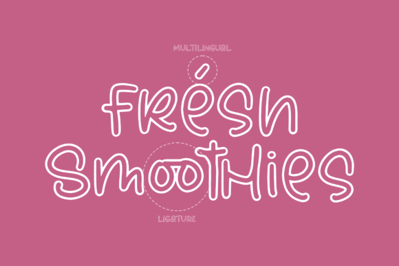 Smoothies Font Poster 12