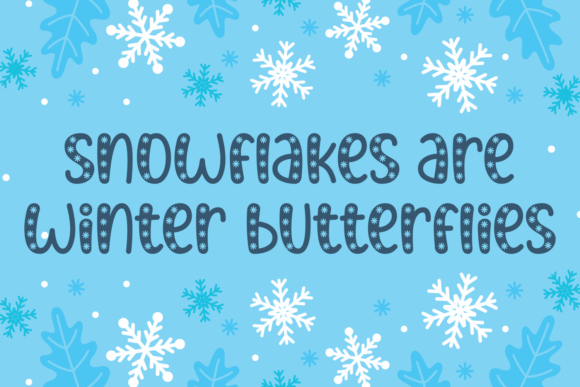 Snowy Winter Font Poster 3