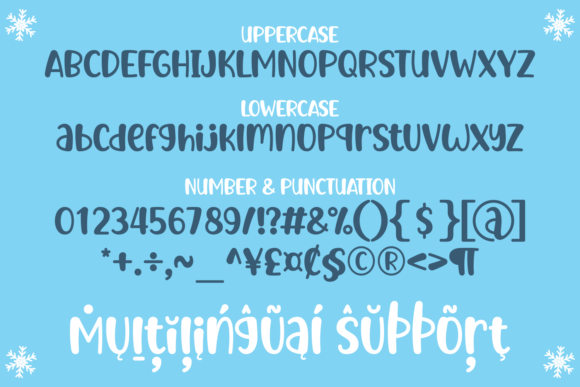 Snowy Winter Font Poster 4