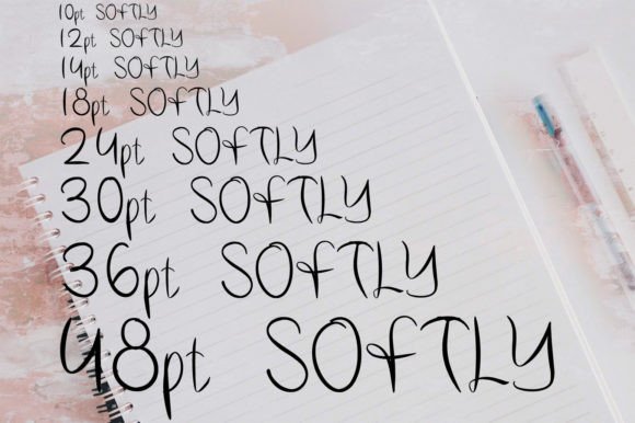 Softly Font Poster 2