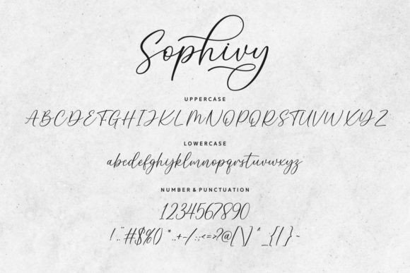 Sophivy Font Poster 6