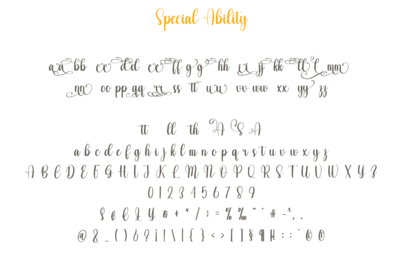 Special Ability Font Poster 5