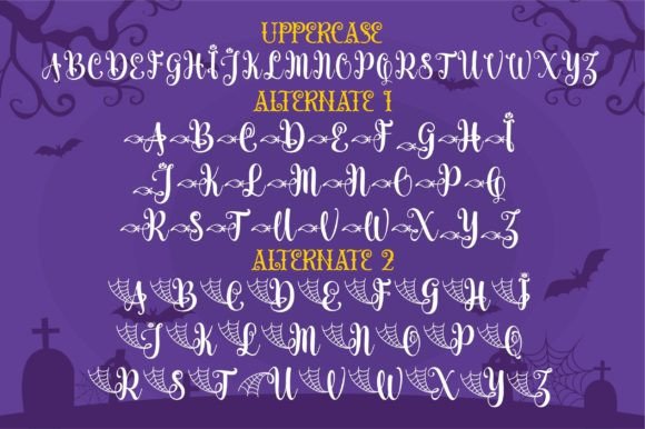 Spooky Witch Font Poster 6