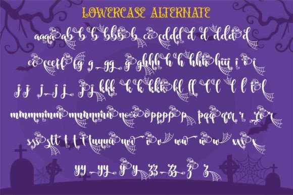 Spooky Witch Font Poster 8