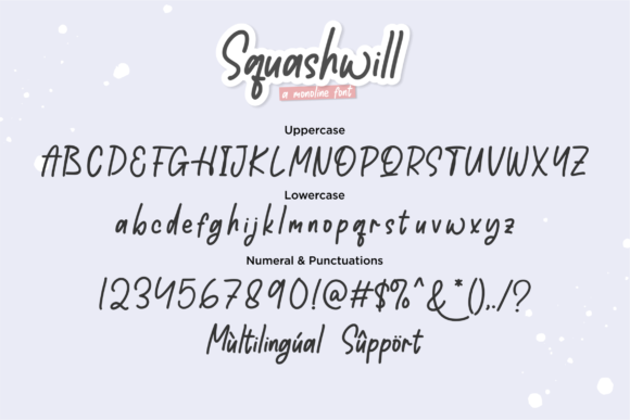 Squashwill Font Poster 8