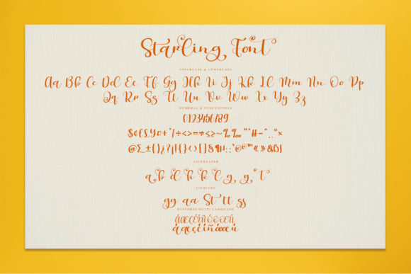 Starling Font Poster 6