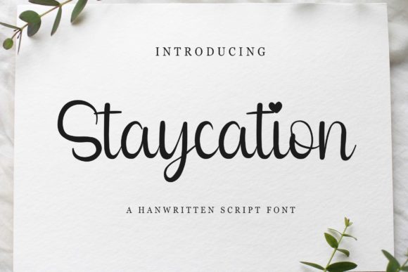 Staycation Font Poster 1