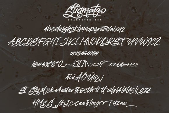Stigmata Font Poster 5