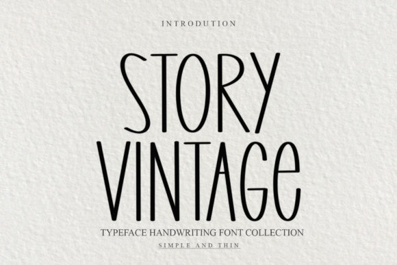 Story Vintage Font Poster 1