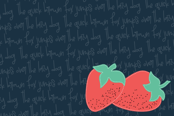 Strawberry Harvest Font Poster 5