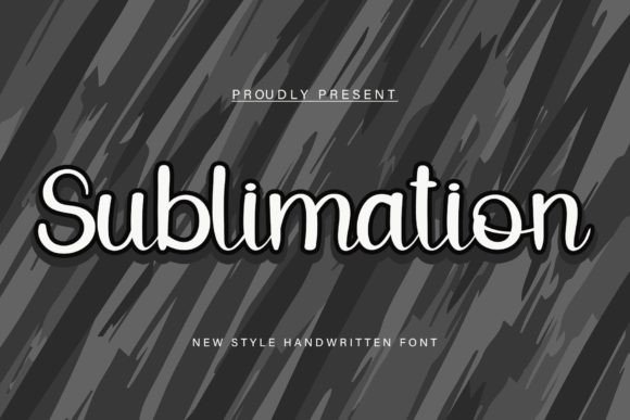 Sublimation Font Poster 2