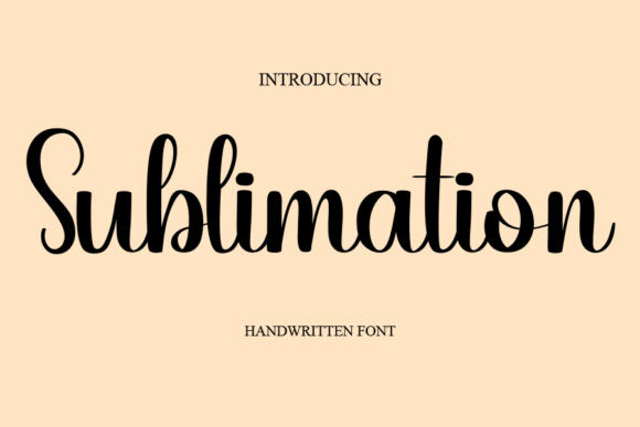 Sublimation Font