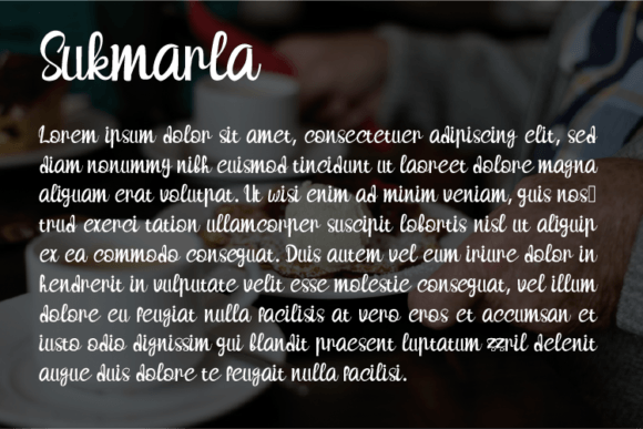 Sukmarla Font Poster 3