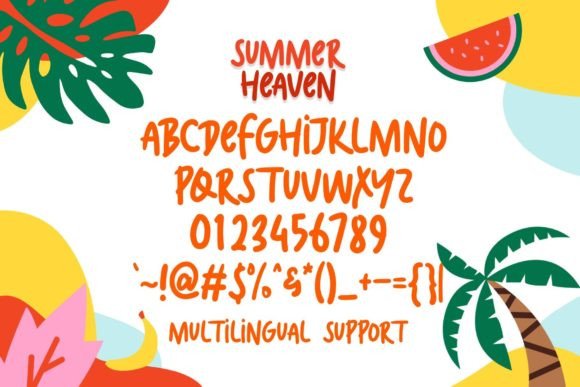 Summer Heaven Font Poster 4
