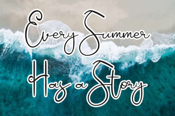 Summertime Font Poster 3