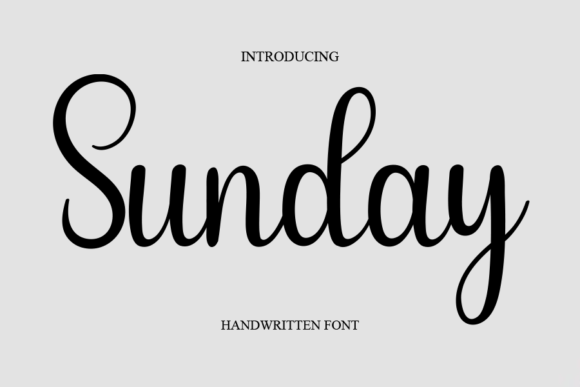 Sunday Font Poster 1