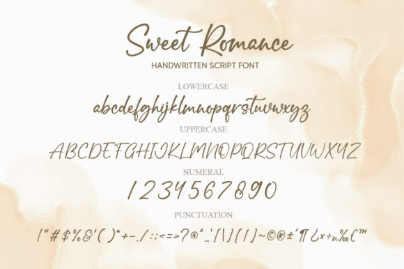 Sweet Romance Font Poster 6