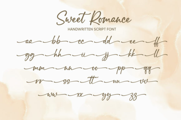 Sweet Romance Font Poster 7