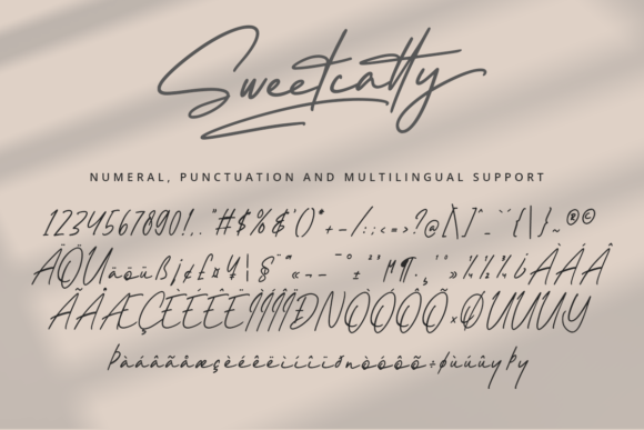 Sweetcatty Font Poster 11