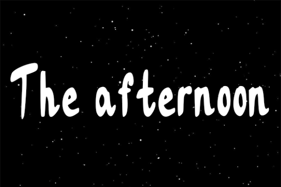 The Afternoon Font