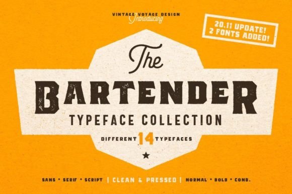 The Bartender Font Poster 1