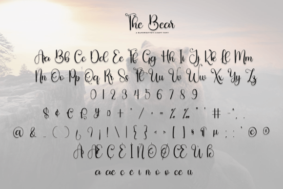The Bear Font Poster 3