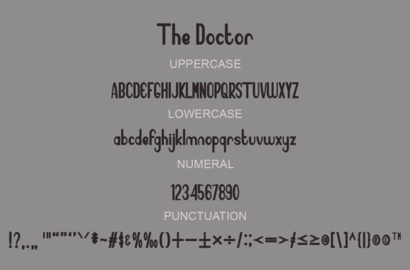 The Doctor Font Poster 4