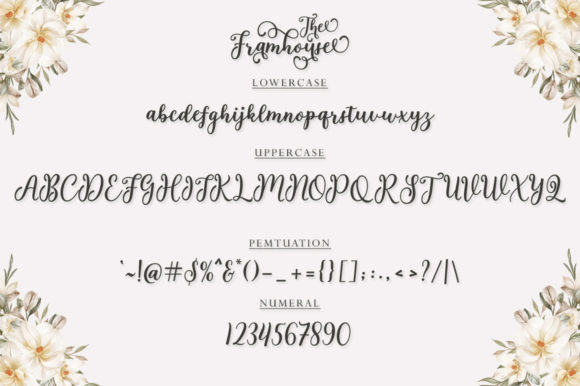 The Farmhouse Font Poster 7