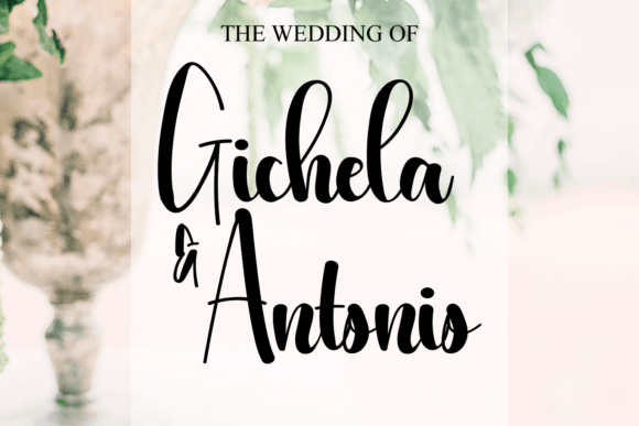 The Wedding Font Poster 2
