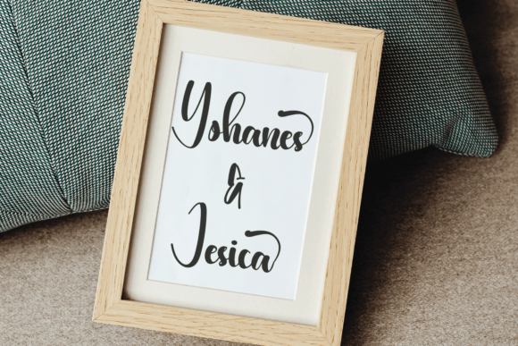 The Wedding Font Poster 3
