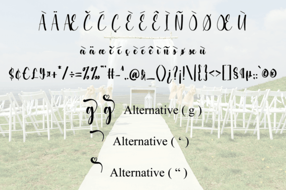 The Wedding Font Poster 8