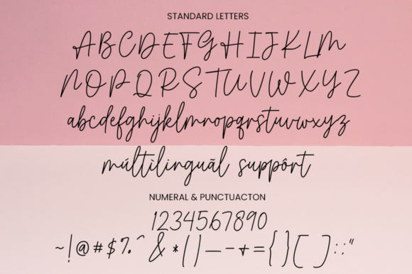 Think Pink Font Poster 10