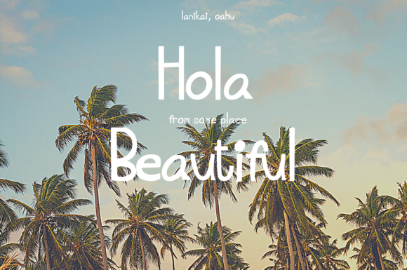 Tropical Summer Font Poster 3